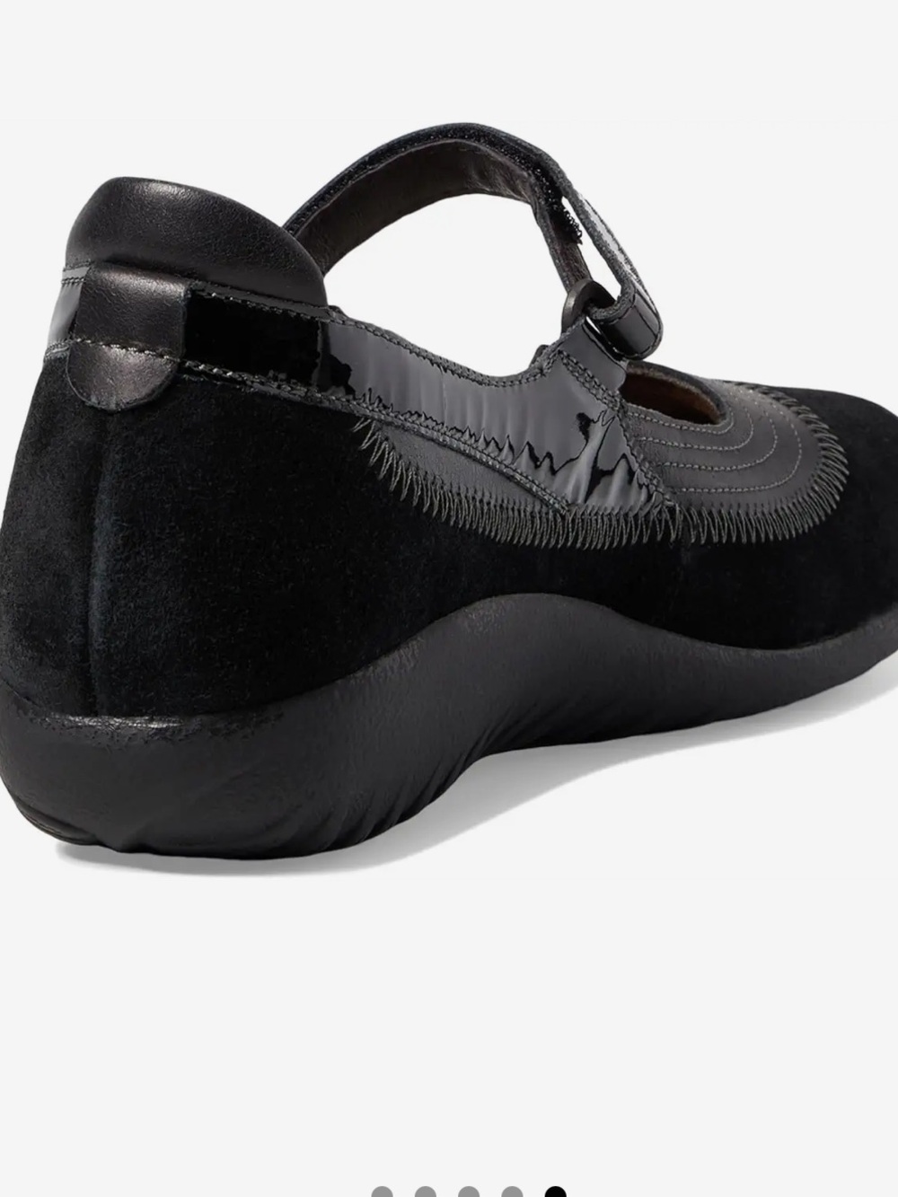 Naot Black Mary Jane Patent & Suede Comfort Flats Size 39( 8 US) Never Worn - Picture 5 of 6